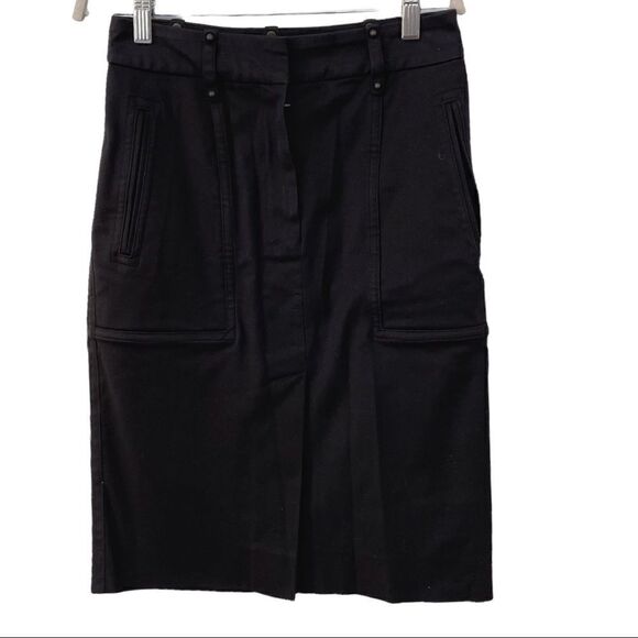 Yves Saint Laurent Dresses & Skirts - Yves Saint Laurent Black Midi Pencil Skirt - size 36